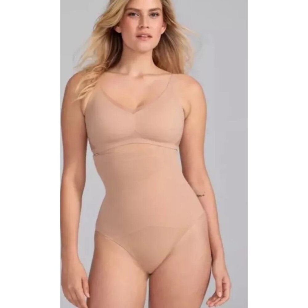 Honeylove Shapewear Womens 3X Sand‎ SuperPower Thong Underwear NWT